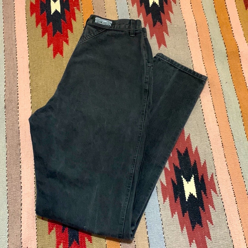 VNTG Rocky Mountain Black High Rise Mom Jeans 14
